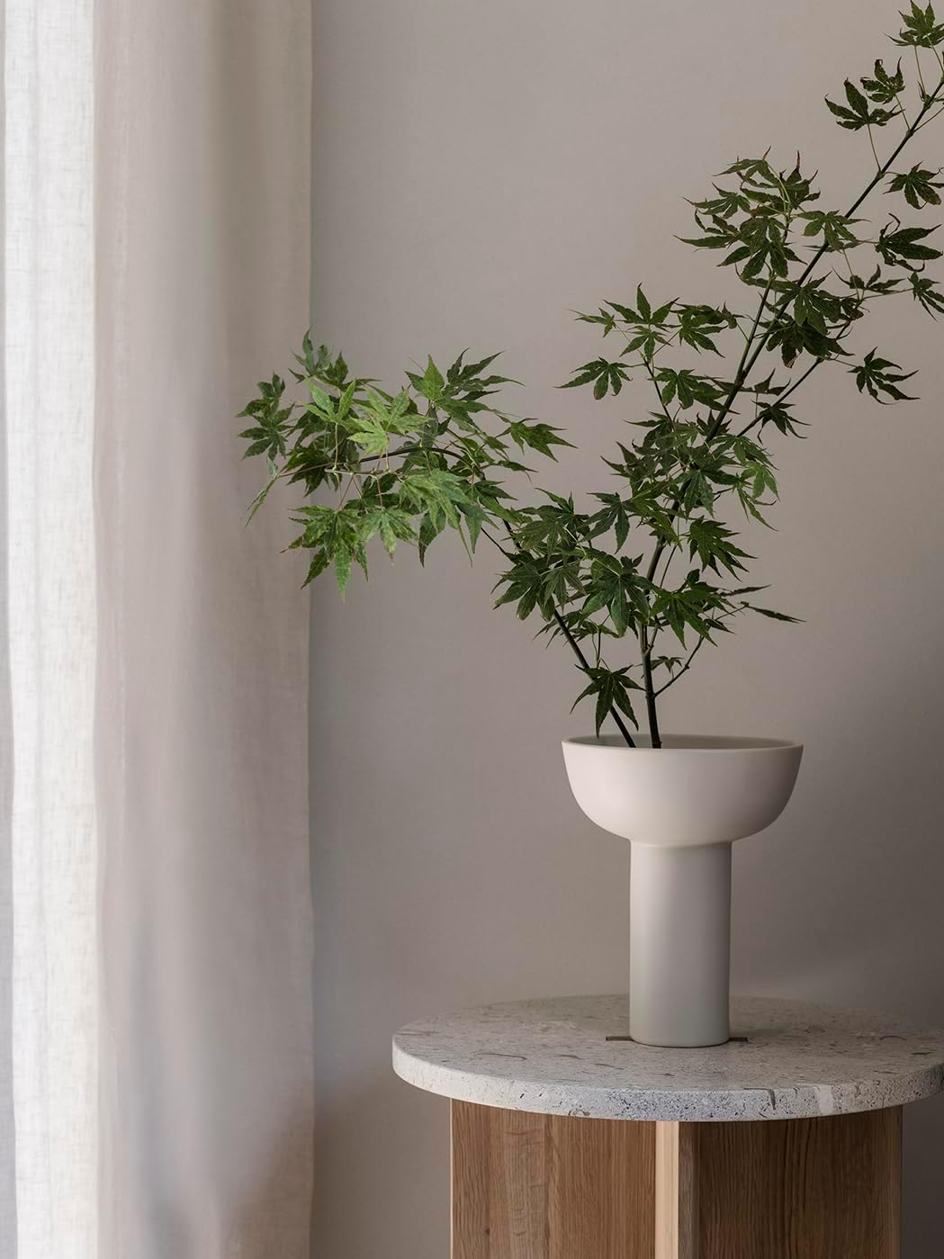 Vase -MIYABI- Size L (Moonbeam), Moonbeam