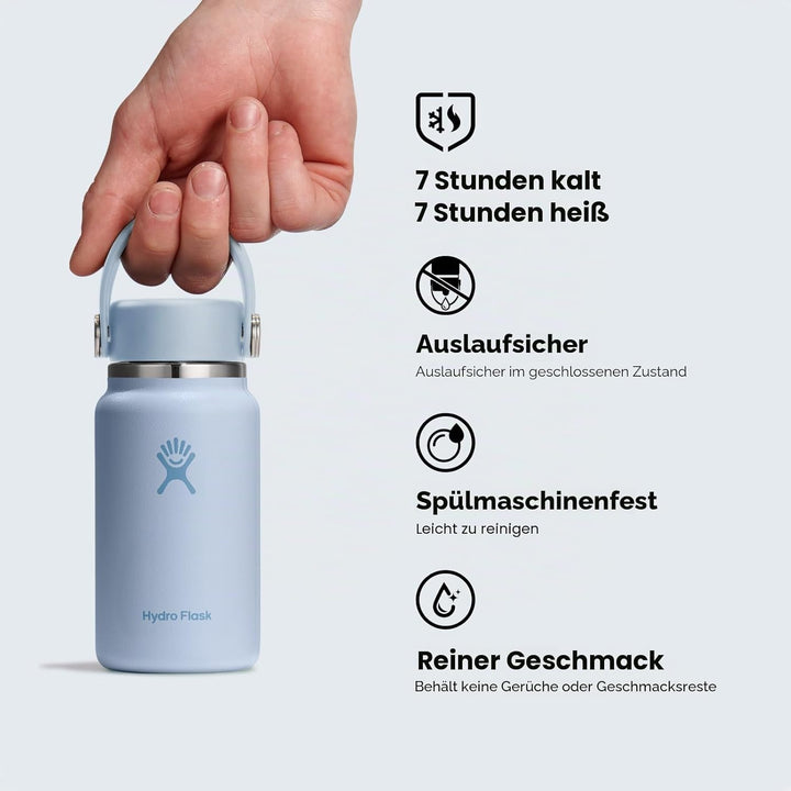 Hydro Flask – Micro Hydro 200 ml – Auslaufsichere, Isolierte Mini-Flasche – Hält Getränke bis zu 7 S