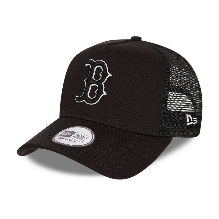 New Era Boston Red Sox Tonal Mesh A-Frame Adjustable Trucker Cap Red-Sox-1 55-59, Red-Sox-1 55-59
