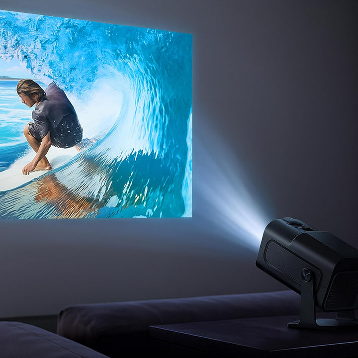 Retoo Smart Mini Beamer 1280x720 – 4K Unterstützung, WiFi6 Bluetooth 5.4 Projektor mit Autofokus, Tr