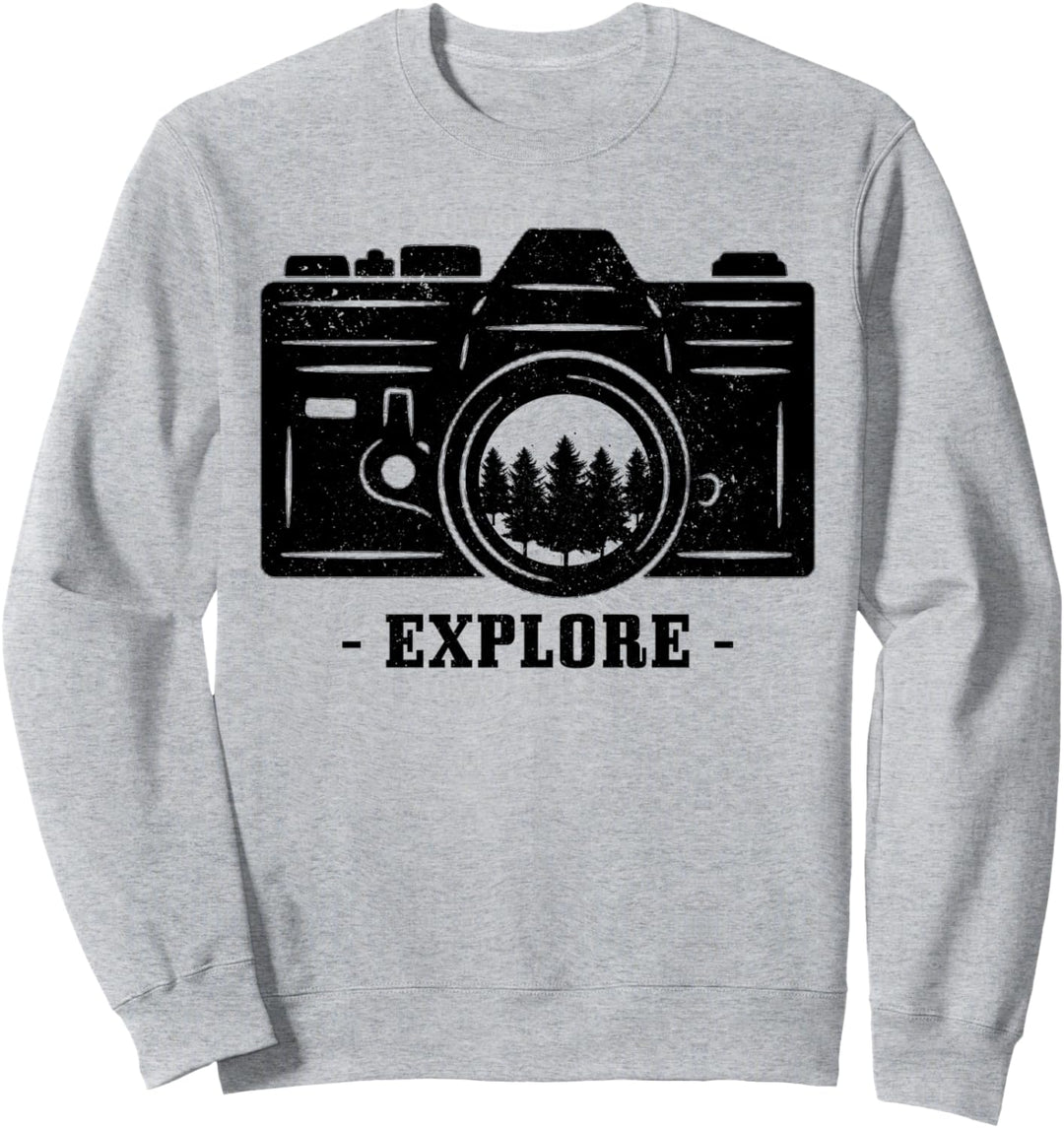 Fotograf Geschenk Kamera Natur Fotografie Naturfotografie Sweatshirt