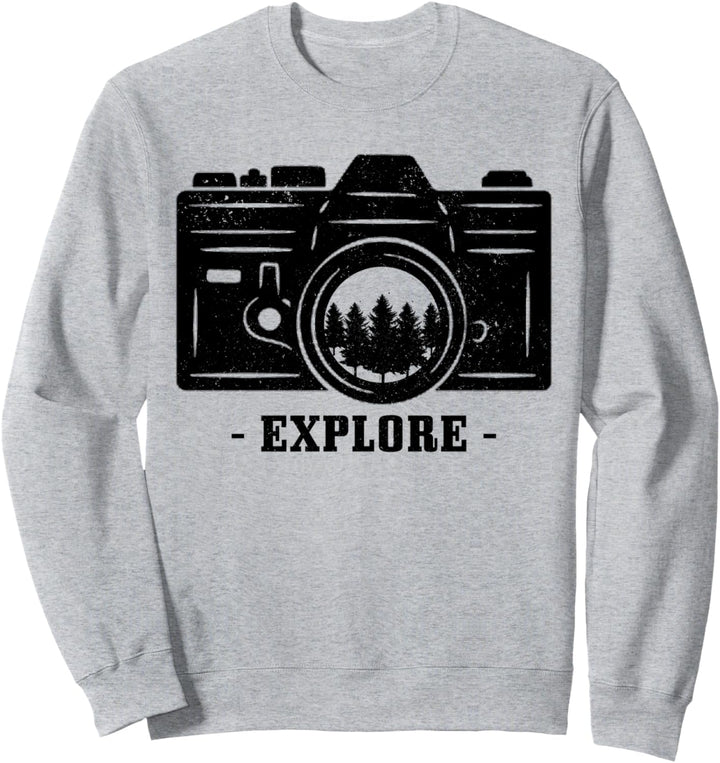 Fotograf Geschenk Kamera Natur Fotografie Naturfotografie Sweatshirt