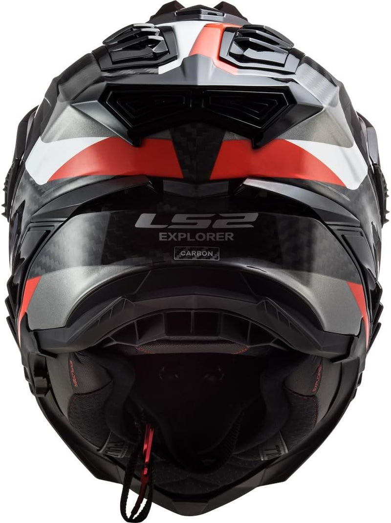 LS2, Crosshelme motorrad Explorer Frontier titanium red 06, XXL