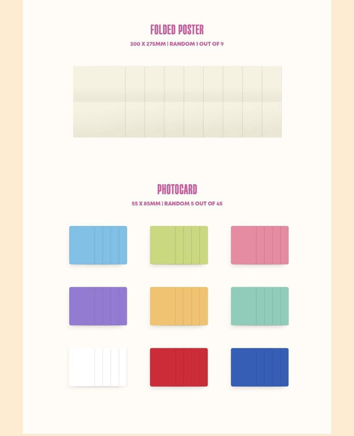 JYP Entertainment TWICE - BETWEEN 1&amp;2 11th Mini Album+Pre-Order Benefit+Folded Poster (Complete ver.