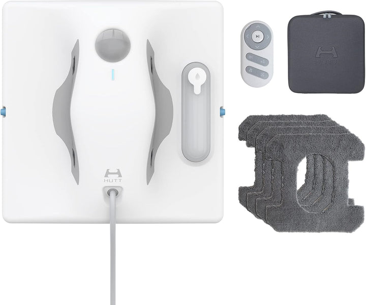 Hutt W8 Fensterputzroboter & Wischroboter für Flächen wie Fliesen, Spiegel etc (max 3800Pa Saugleist