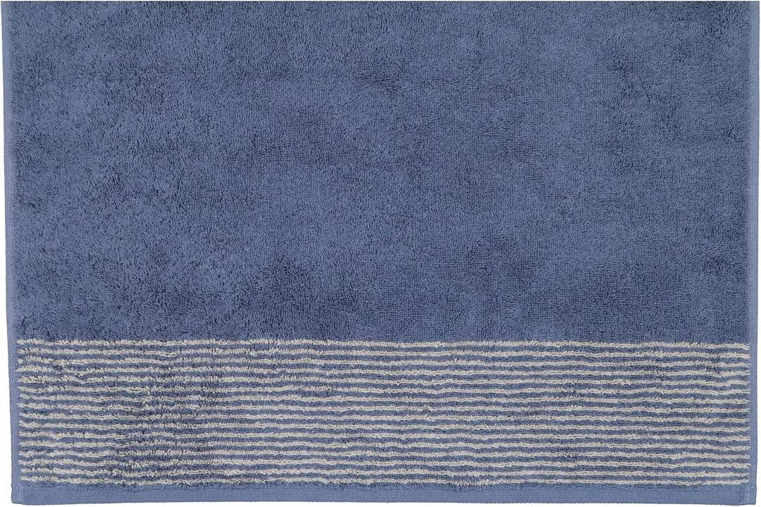 CAWÖ Home Handtücher Luxury Home Two-Tone 590 Nachtblau - 10 Duschtuch 80x150 cm, Duschtuch 80x150 c