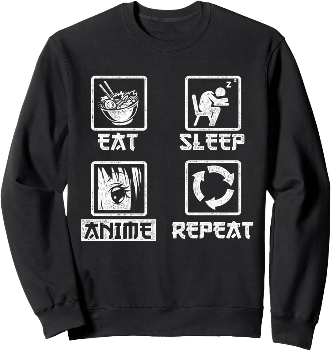 Japanischer Manga Otaku Kawaii Ramen Nudeln Lustiges Anime Sweatshirt