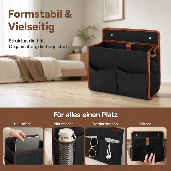 ZYNERY 2 Stück Wohnwagentür Organizer, Hängeorganizer mit Haken, Organizer Wohnmobil Selbstklebend,