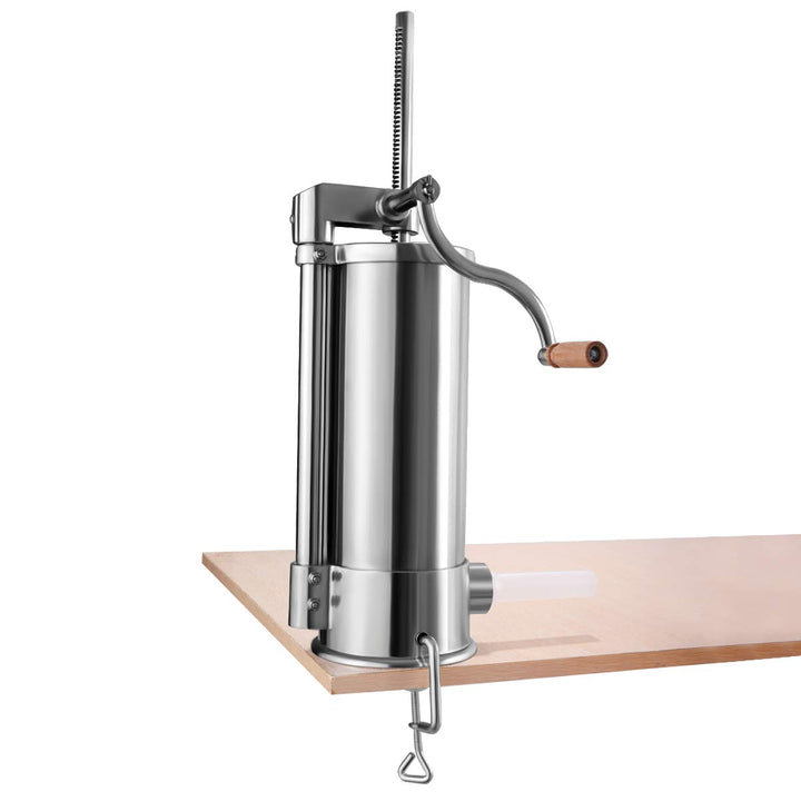 GIANTEX Wurstfüller 1,5L/3L/3,6L/6L, Manuelle Wurstmaschine Wurstfüllmaschine, Wurstspritze aus Edel