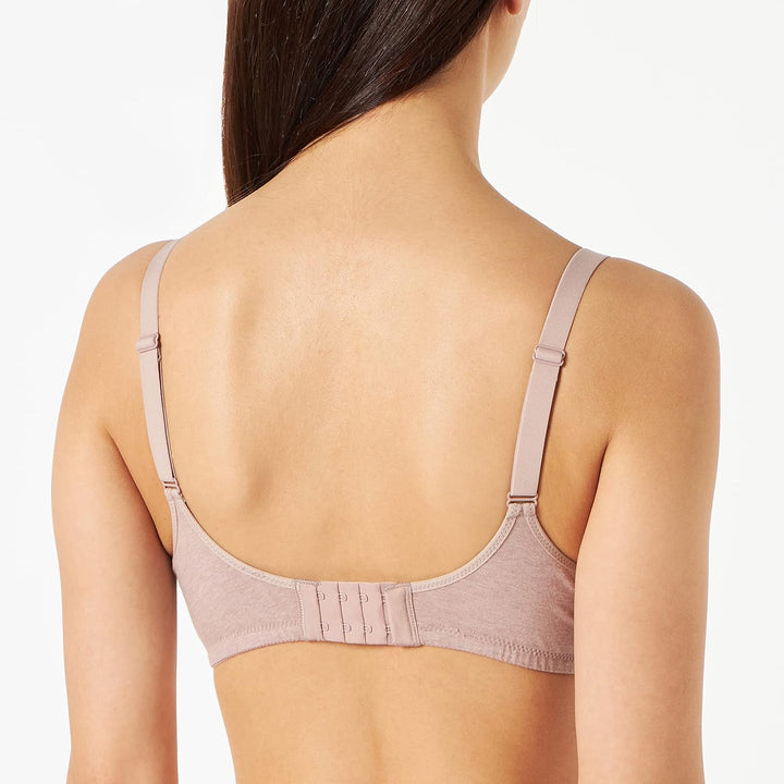 Noppies Damen Cotton Comfort Nursing Bra Gepolsterter BH 85C Bark Melange - P865, 85C Bark Melange -