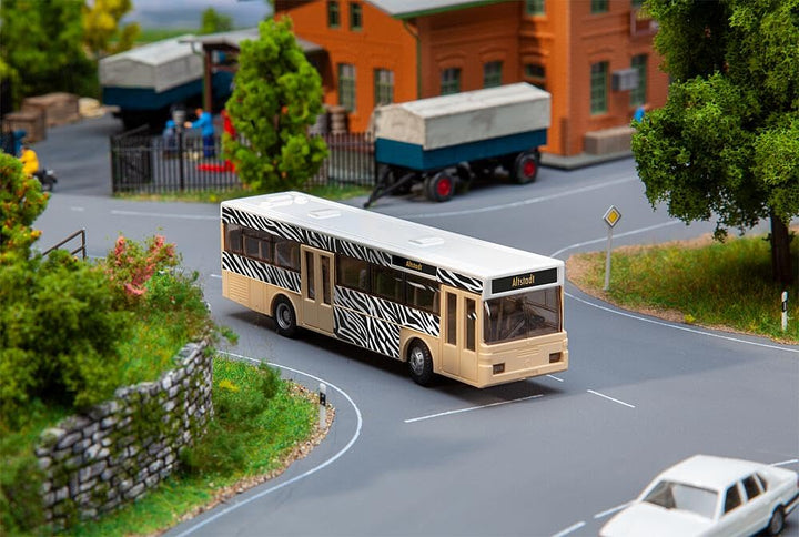 Faller 161479 Car System Start-Set Bus MB O405 inkl. Decos, Mehrfarbig