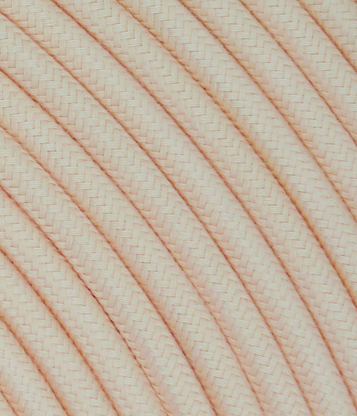 LaMorell LightDesign Textilkabel für Lampe, Stoffkabel 3-adrig (3x0,75mm²) - Orange Angeln. Made in