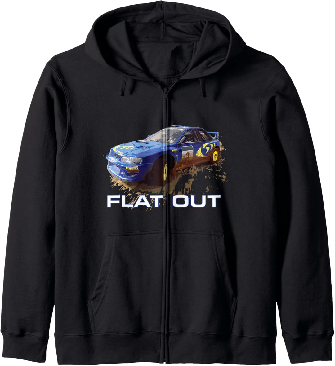JDM World Auto Rallye Blau Colin McRae Flat Out Boxer Kapuzenjacke