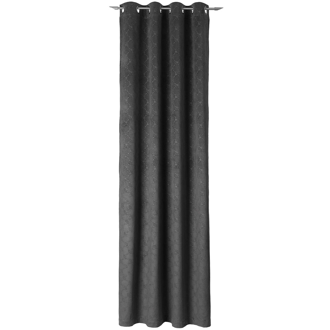 Joop! Ösenvorhang | Emboss | anthrazit 12-140 x 250