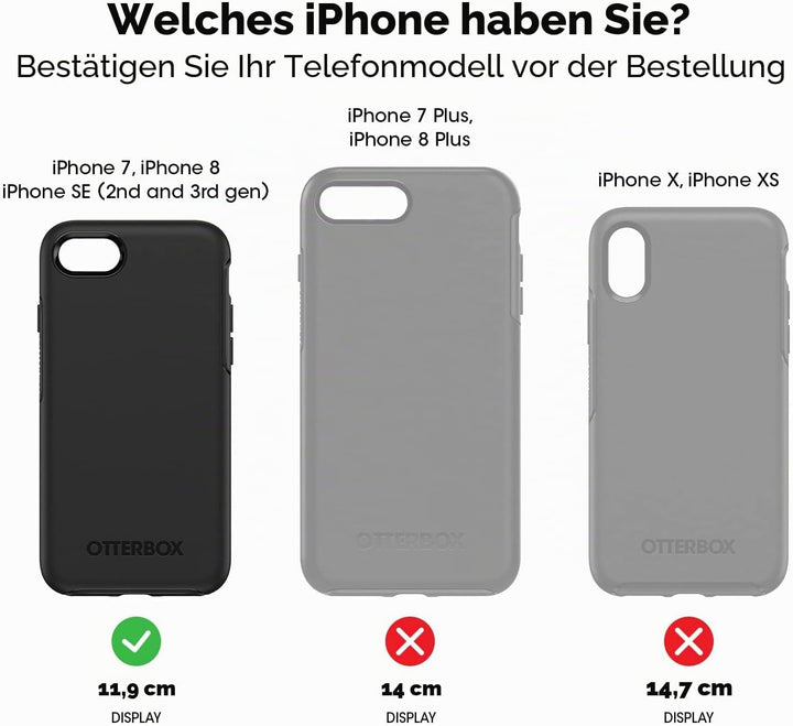 OtterBox Defender Hülle für iPhone 7/8/SE 2. gen/SE 3. gen, stossfest, sturzsicher, ultra-robust, sc