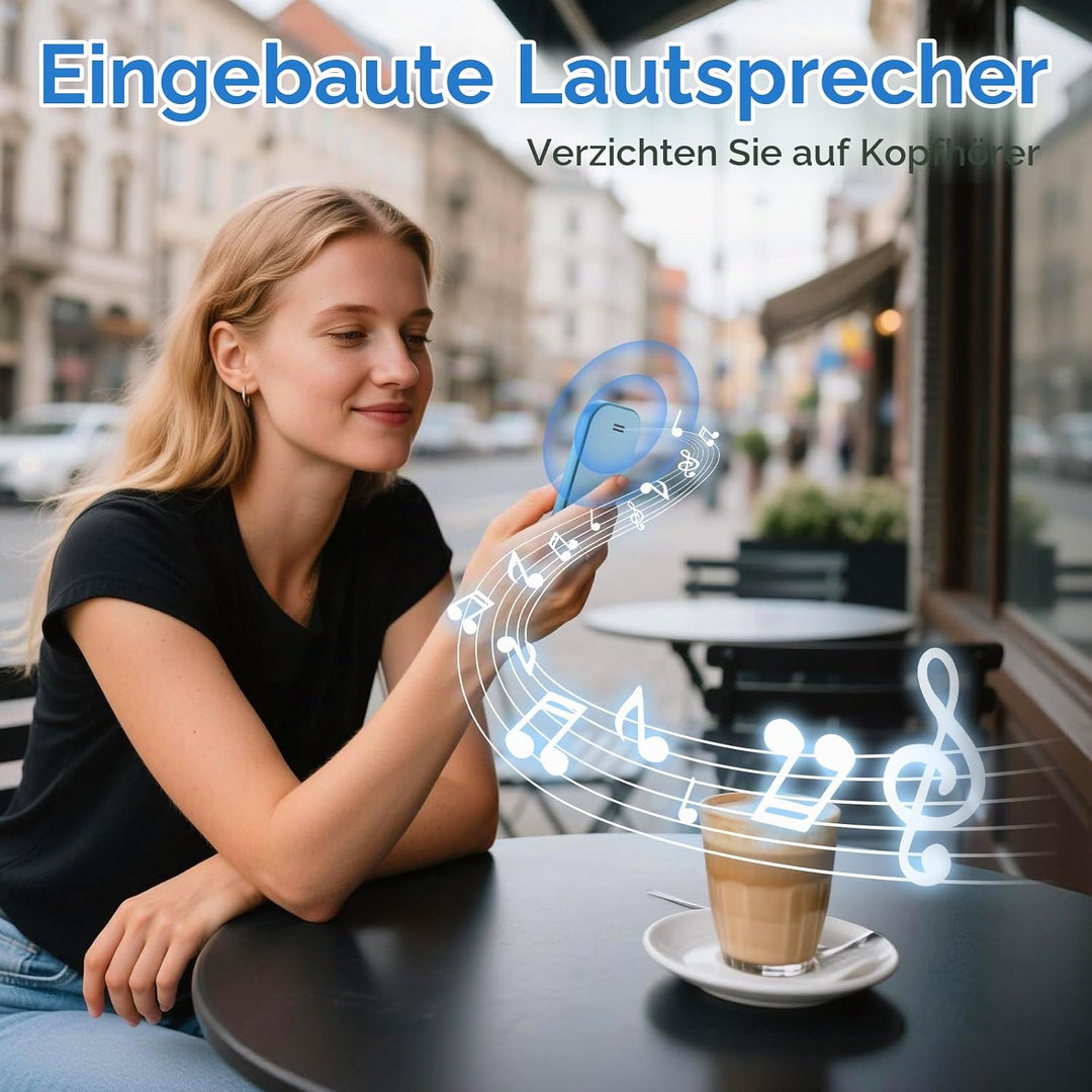 64 GB MP3-Player mit Bluetooth 5.3, tragbarer Musik-Player mit HiFi-Klangqualität und FM-Radio, 300