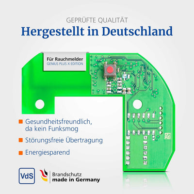 Funkmodul Basis X für Hekatron Genius Plus X Rauchwarnmelder – Anschluss von bis zu 20 Rauchwarnmeld