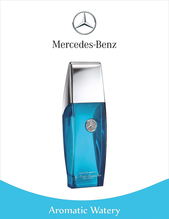 Mercedes-Benz VIP Club Eau de Toilette Energetic Aromatic Natural Spray, 100 ml, Energetic Aromatic