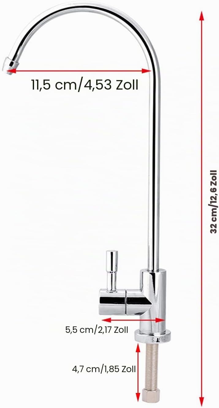 Tyenaza Wasserhahn Water filter tap Osmoseanlage, Trinkwasserhahn Aktivierte Küchenspüle Wasserhahn