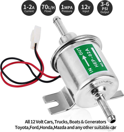 12V Kraftstoffpumpe Elektrisch Dieselpumpe HEP-02A Niederdruck Öl Diesel Benzinpumpe Transfer Pump U