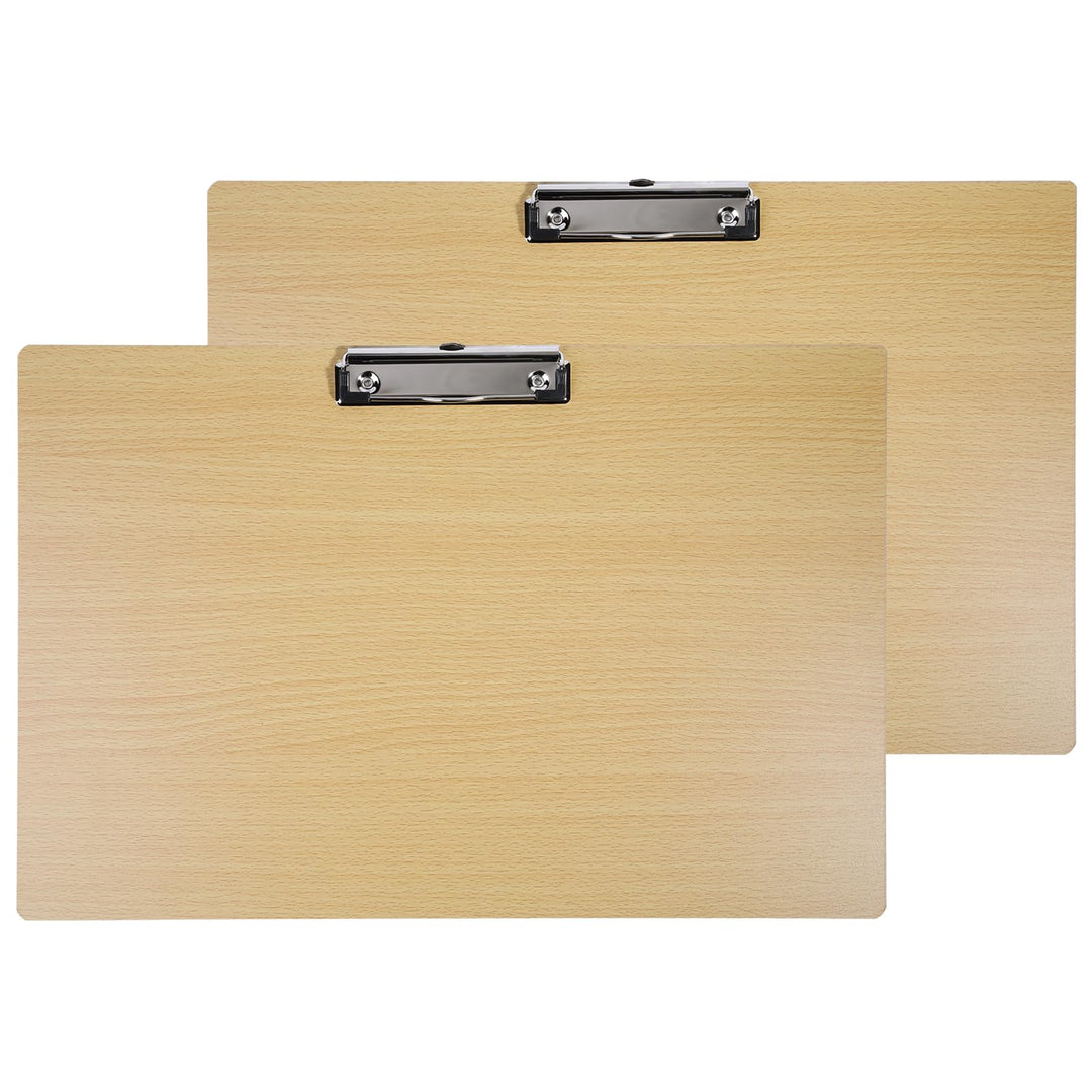 2er Klemmbrett Querformat Extra Gross, 11x17 Zoll Klemmbrett Querformat Grösse Holz Clipboard zum Au