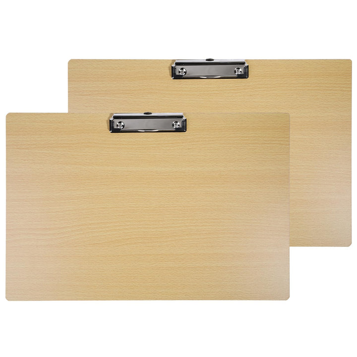 2er Klemmbrett Querformat Extra Gross, 11x17 Zoll Klemmbrett Querformat Grösse Holz Clipboard zum Au