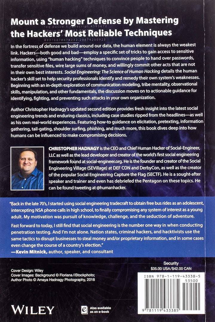 Social Engineering: The Science of Human Hacking, Taschenbuch