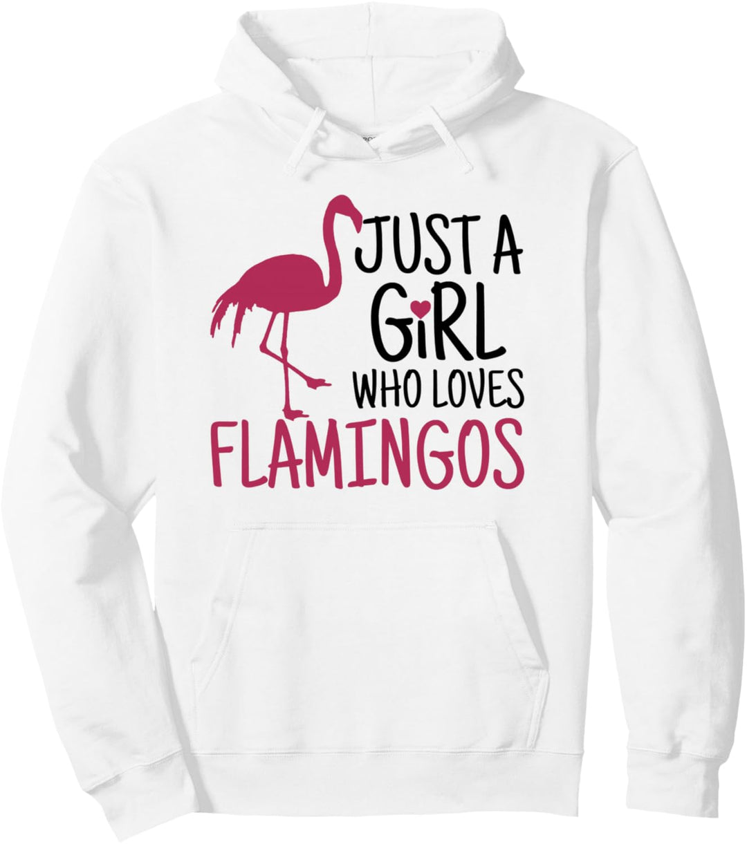 Just A Girl Who Loves Flamingos Flamingo Lustig Geschenk Pullover Hoodie