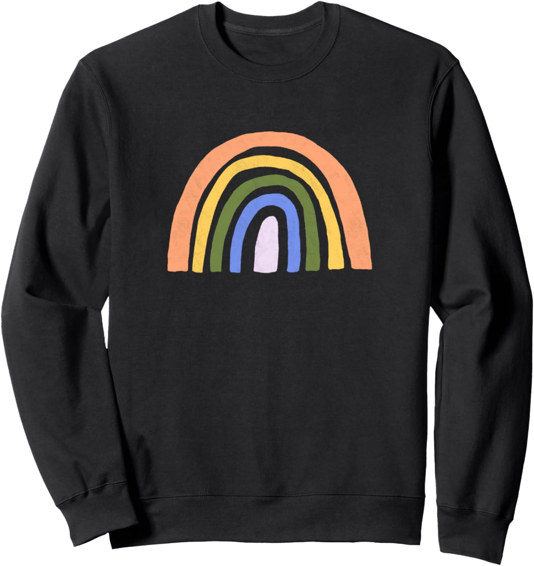 Pastel Modern Rainbow Drawing Sweatshirt