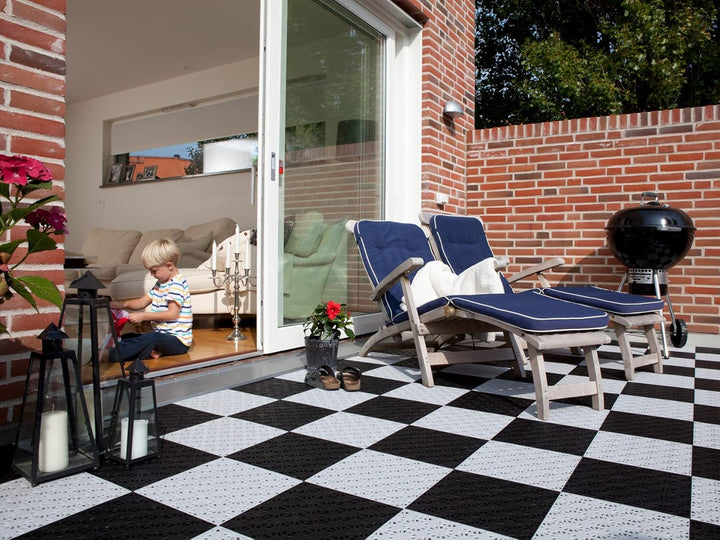 HestraPlattan Balkonfliesen Classic 02010 | Kunststofffliese Stecksystem Innen- und Aussenbereich |