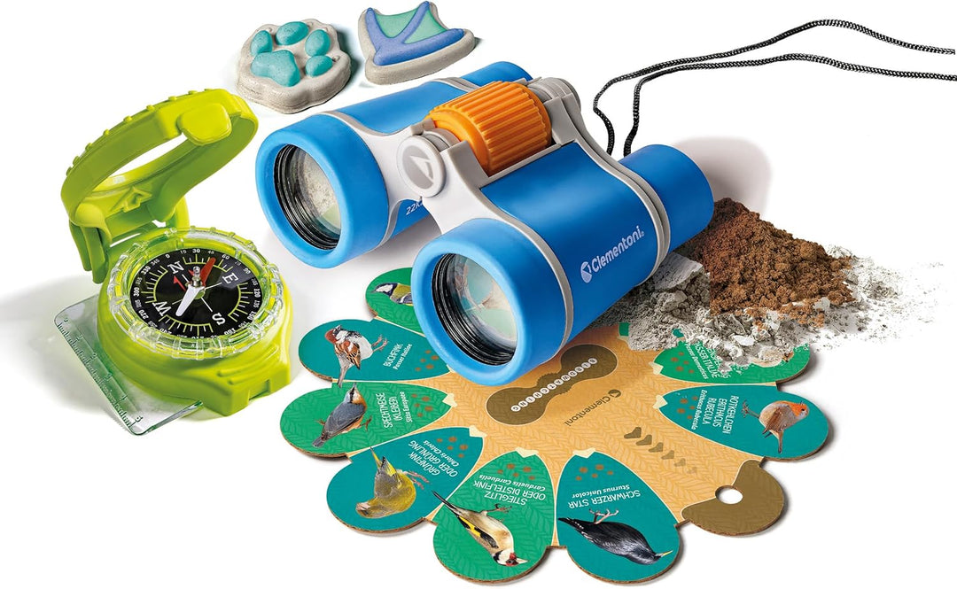 Galileo Lab Auf den Spuren der Natur - Forscherset mit Kompass und Fernglas für Kinder ab 7 Jahren,