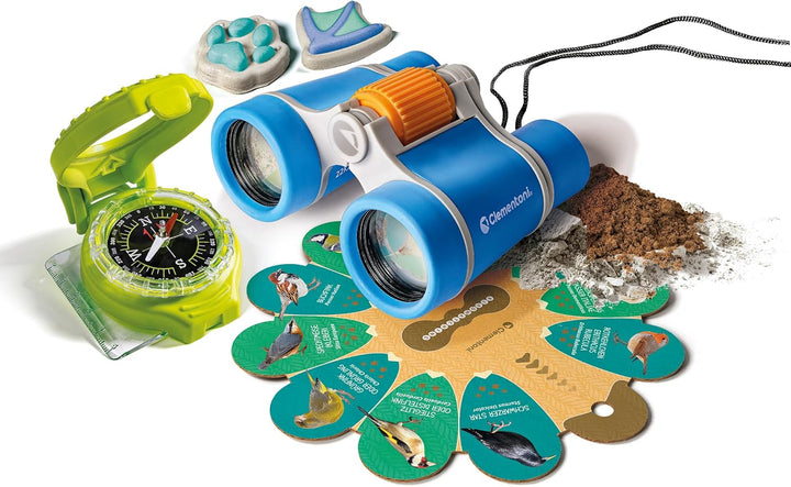 Galileo Lab Auf den Spuren der Natur - Forscherset mit Kompass und Fernglas für Kinder ab 7 Jahren,
