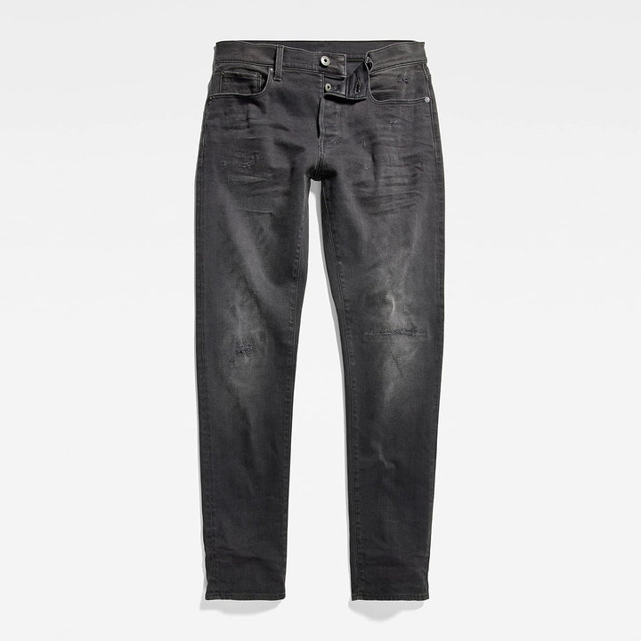 G-Star Herren Jeans 3301 Slim Style Jeans 29W / 30L Grau (Worn in Black Onyx Restored 51001-b479-d10