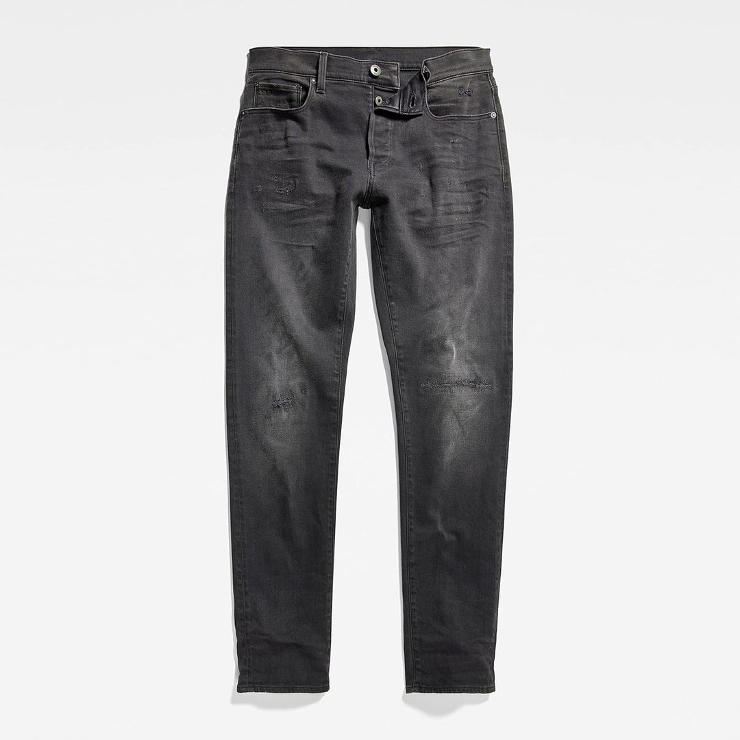 G-Star Herren Jeans 3301 Slim Style Jeans 28W / 32L Grau (Worn in Black Onyx Restored 51001-b479-d10