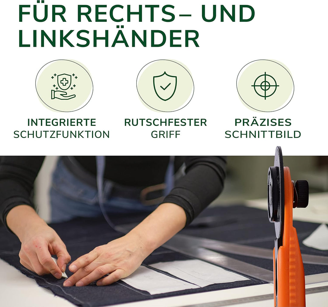 Nestor&amp;Gamble Rollschneider I Hochwertiges Rollmesser mit integrierter Schutzfunktion und Anti-Rutsc
