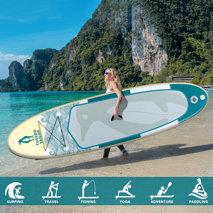 Tuxedo Sailor Stand Up Paddle Board 240/320/365cm Inflatable Paddle Boards for Adults and Kinder Sta