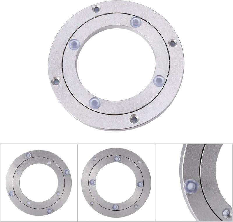 Drehlager-Drehtisch aus robuster Aluminiumlegierung,Drehlager-Plattenspieler, runder Esstisch, glatt