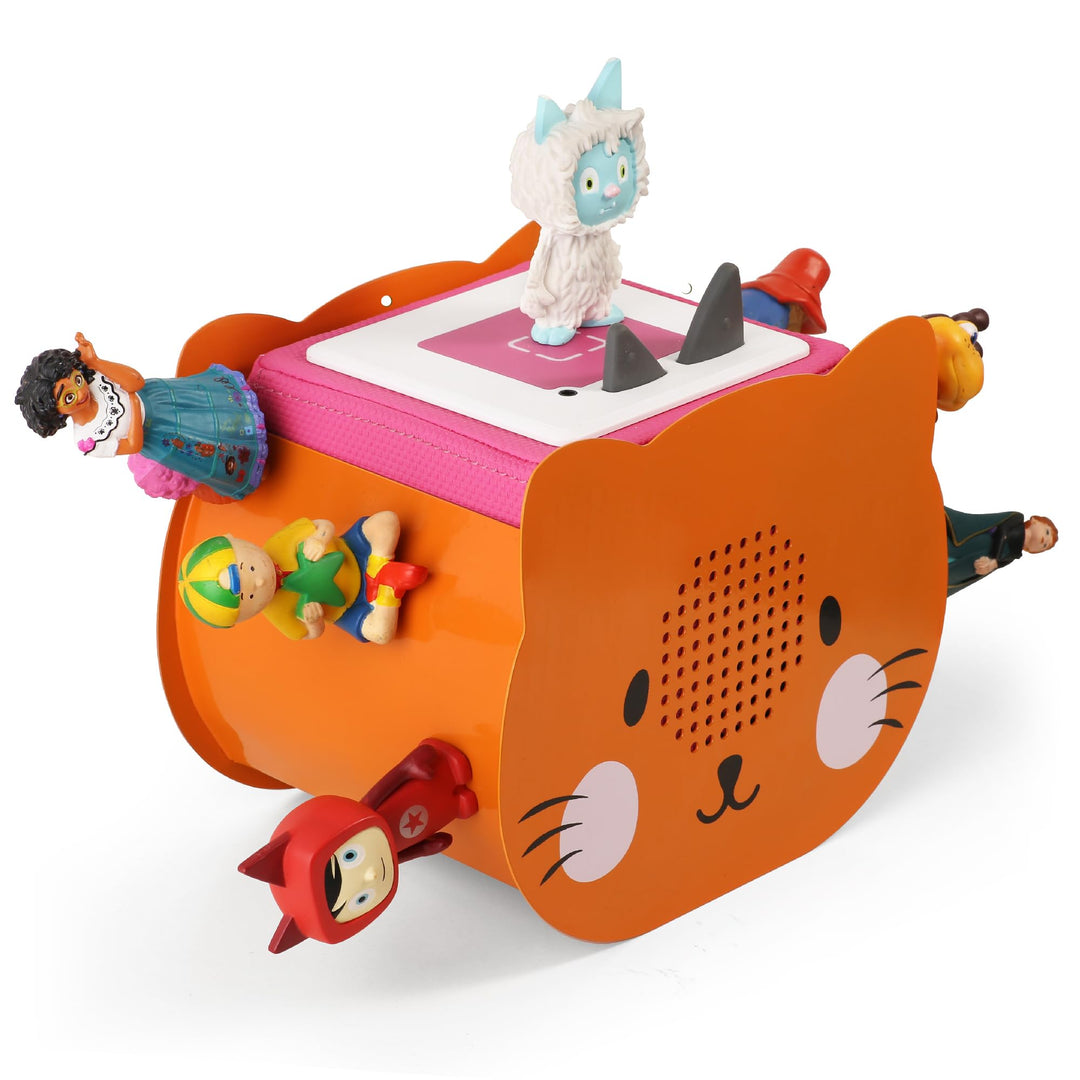 Katzenform Tonie Regal vollständig magnetisches Toniebox Regal für mehr als 25-35 Figuren + Box Toni