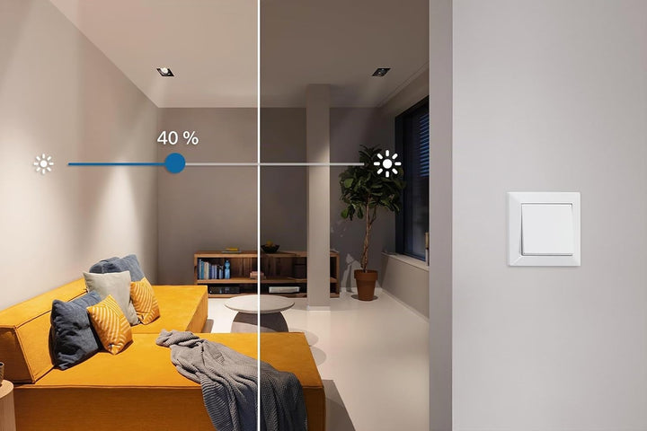 Bosch Smart Home dimmbare Beleuchtung-Set inklusive Wandschalter, 3x Dimmer, 3x Wandschalter Dimmer