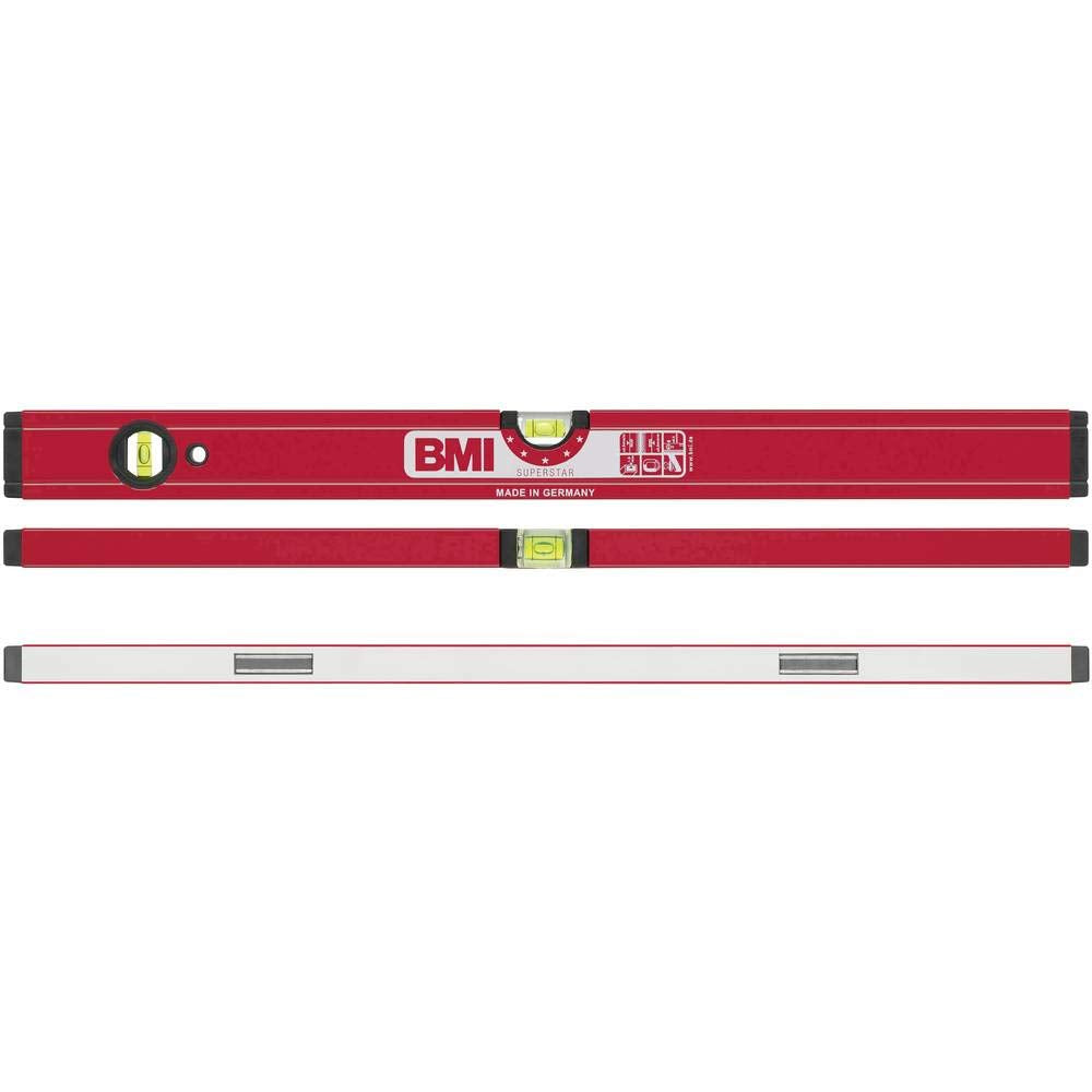 BMI 699100A Wasserwaage Superstar, Länge 100 cm, pulverbeschichtet