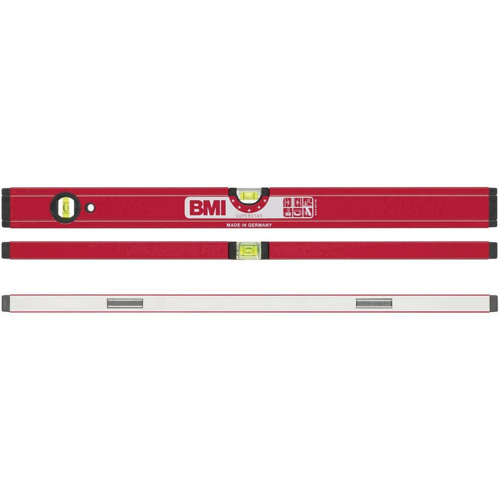BMI 699100A Wasserwaage Superstar, Länge 100 cm, pulverbeschichtet