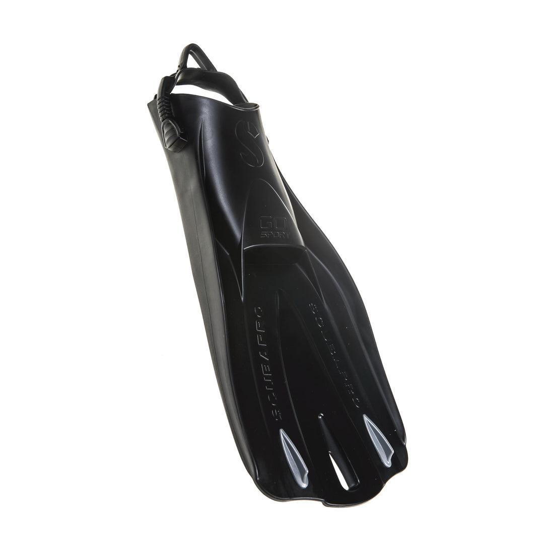 SCUBAPRO GO Sport Geräteflosse Fersenbandflosse Schwarz XS, Schwarz XS