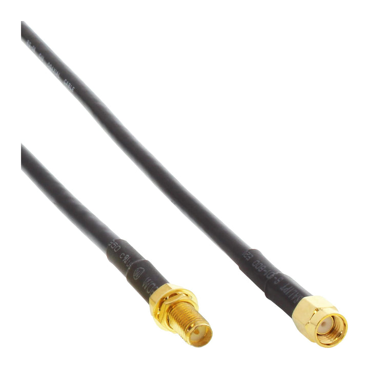 InLine 40860C WLAN Kabel, R-SMA-Stecker auf R-SMA-Kupplung, 20m