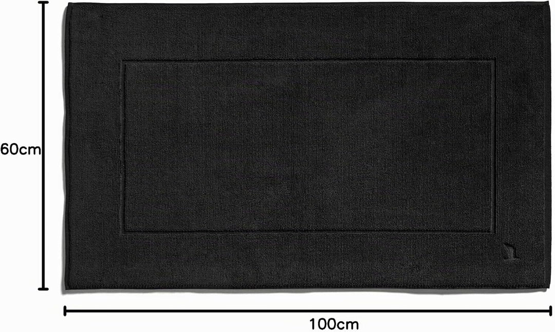 möve Superwuschel Badteppich 60 x 100 cm aus 100% Baumwolle, black