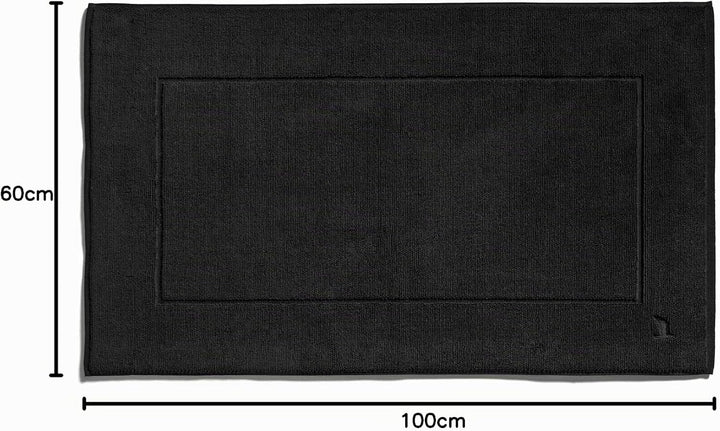 möve Superwuschel Badteppich 60 x 100 cm aus 100% Baumwolle, black