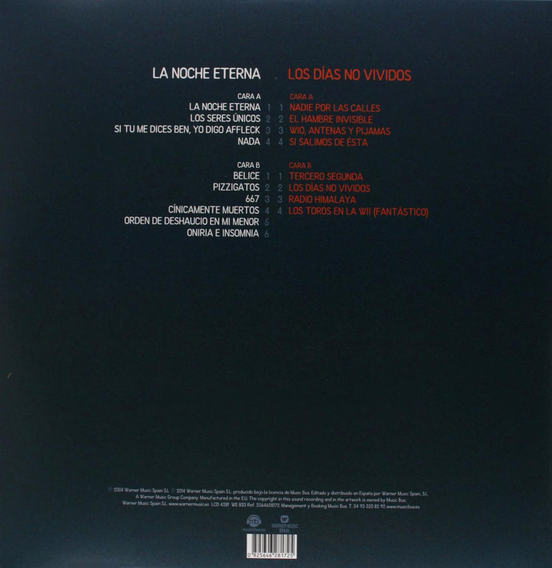La Noche Eterna/Dias No Vivido [Vinyl LP]