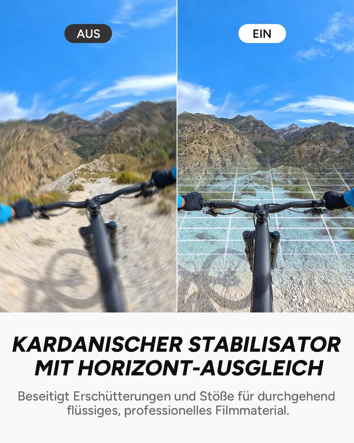 SJCAM C400 Vlogging Camera 4K Videokamera,Pocket Kartenlos,7 Stunden Akku und 6 Achsen Bildstabilisi