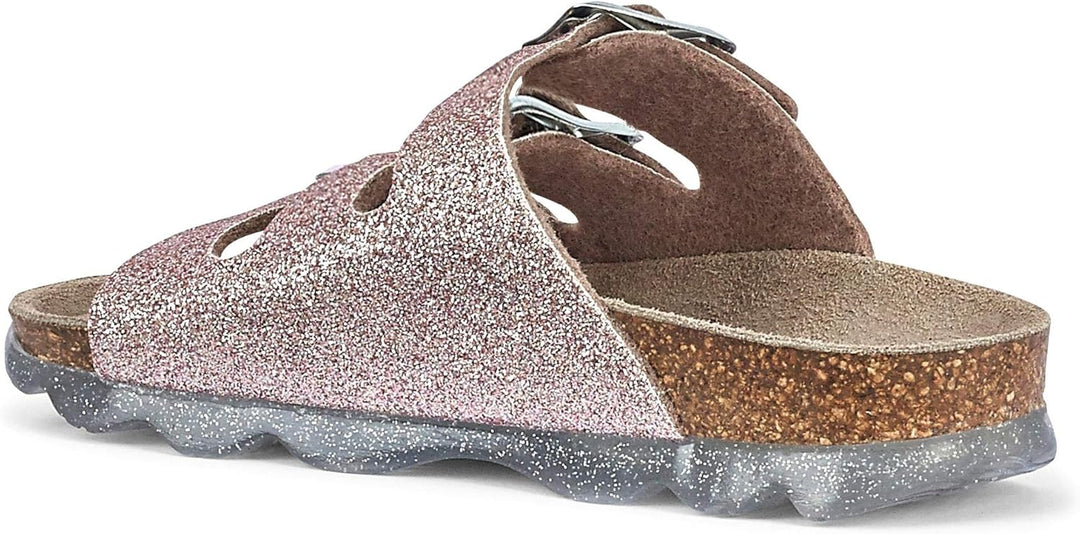 Superfit Mädchen Fussbettpantoffel Pantoffeln 25 EU Bronze 9000, 25 EU Bronze 9000