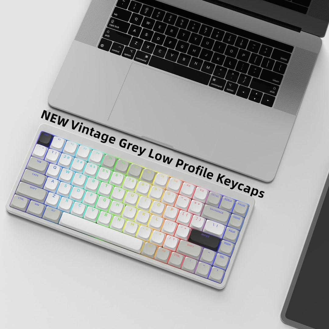 XVX Low Profile Keycaps – Shine Through Keycaps, Keyboard Keycaps, Keycaps 75 Prozent PBT Keycaps, F
