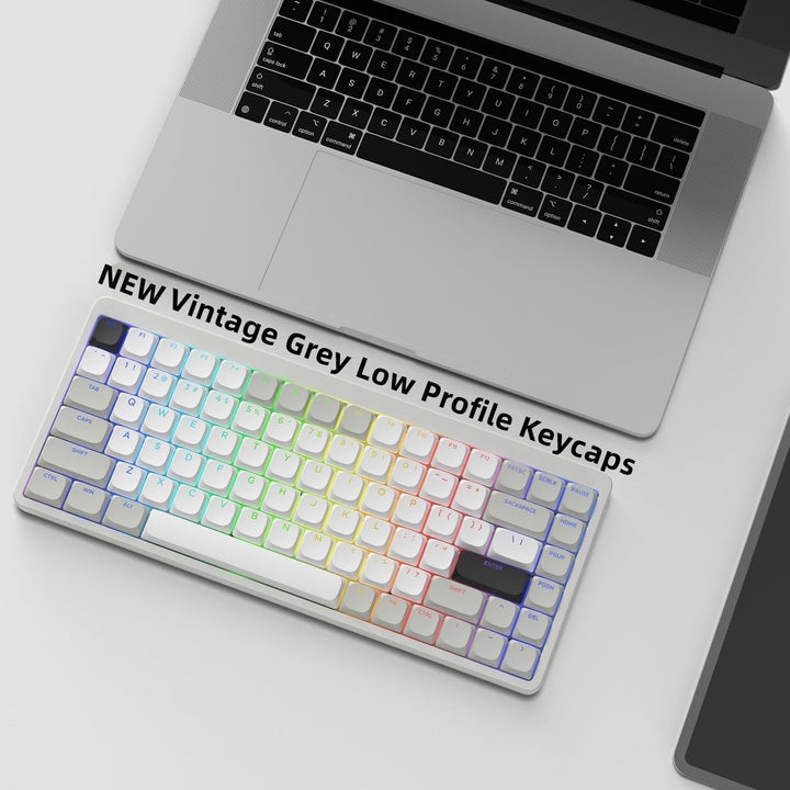 XVX Low Profile Keycaps – Shine Through Keycaps, Keyboard Keycaps, Keycaps 75 Prozent PBT Keycaps, F